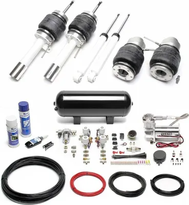 Zdjęcie produktu dla Zawieszenie pneumatyczne TA Technix + kompresor Viair Airride czarny do Audi TT 8J 2WD