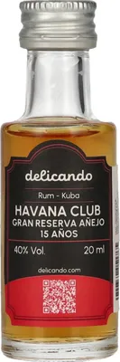 Produktbild von Havana Club Gran Reserva Añejo 15 Años 40% Vol. 0,02l