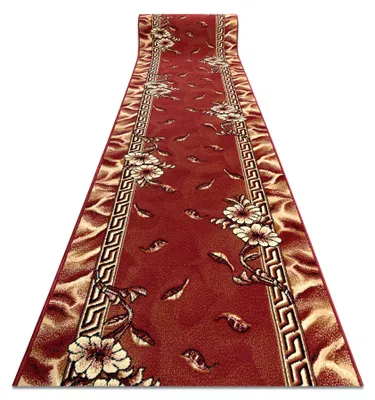 Image de TAPIS DE COULOIR BCF TRIO bordeaux 120 cm rouge 120x400 cm