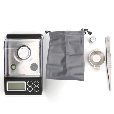 Image de Pèse-personne numérique professionnel de haute précision en milligrammes, mini pèse-poudre électronique pour bijoux, 20 g/0,001 g