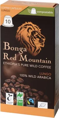 Produktbild von Bonga Red Mountain - Lungo 10 Kapseln 55g
