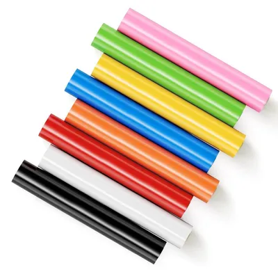 Productafbeelding van Vinyl folie vinyl rollen plotterfolie - A4 breedte - 8 kleuren - 21,6 x 183 cm