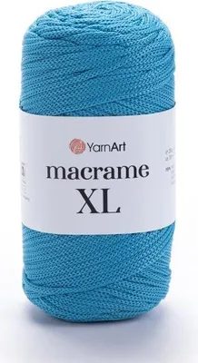 Produktbild von YarnArt Makramee XL 3 mm – 250 g | Starkes Polyester-Garn in Türkis (Farbe 152) – Ideal für Deko, Taschen & Accessoires