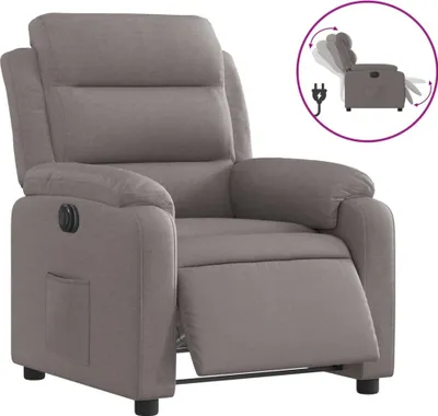 Produktbild von vidaXL Relaxsessel Elektrisch Taupe Stoff