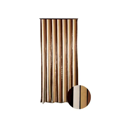 Produktbild von Capri Türvorhang Insektenschutz - Fliegenvorhang - Braun, Beige, Weiß - Kürzbar, 90 x 200 cm
