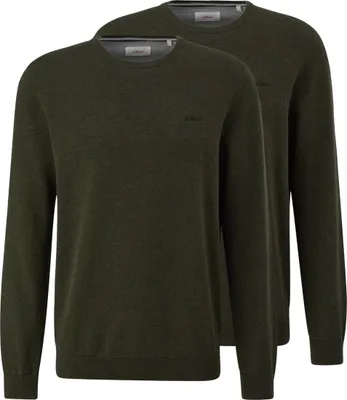 Produktbild von s.Oliver 2er Pack Basic Pullover Angenehm weiches Material , Regular Fit mit Rundhalsausschnitt, Vielseitig kombinierbares Basic