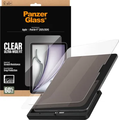 Productafbeelding van PanzerGlass schermbeschermer voor iPad Air 11 met snelle installatietool