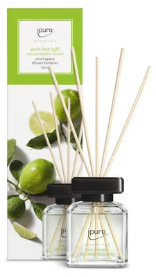 Produktbild von ipuro - Essentials Raumduft Lime Light 100ml | Raumerfrischer mit Zitronengras,