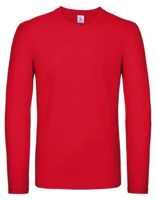 Immagine prodotto di B&C - T-shirt da uomo "#E150" a maniche lunghe LT6297 (S) (rosso)