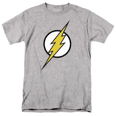 Obrázok produktu pre Tričko s motívom The Flash – uni, pánske/dámske, model TV39821 (veľkosť 3XL), farba: športová svetlosivá