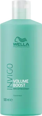 Obrázek produktu pro Wella Professionals INVIGO Volume Boost Crystal Mask 500ml, 500 ml, Ženy, Zvětšující objem, Pižmo, Láhev, Water/Aqua/Eau, Peg-60 Hydrogenated Castor Oil, Polyquaternium-37, Alcohol Denat., Peg-12...