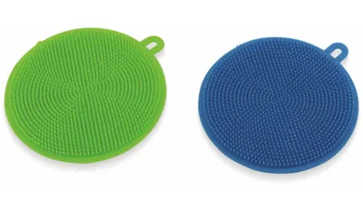 Produktbild von Ultra Clean Spülbürsten Reinigungsschwämme Silikonschwämme für Küchenbecken Geschirr antibakteriell zwei Farben 2 Stück Set