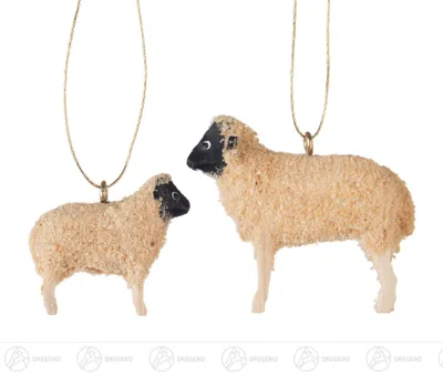 Produktbild von Baumschmuck Behang Rhönschaf (2)  Breite x Höhe x Tiefe 2 cmx4 cmx4,5 cm NEU