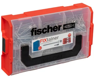 Immagine prodotto di fischer 562273 fischer Holzbauschrauben-Sortiment FixTainer PowerFast II TX VG 562273 3/5/4/5 mm x 16/30/35/40/50/60 mm, 702 St.