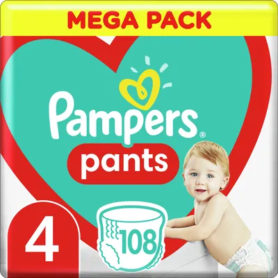 Produktbild von Pampers Windeln Pants Mega Box 4, 9-15kg, 108Stück.
