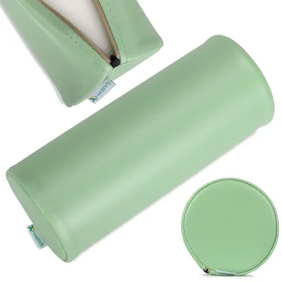 Produktbild von Habys Lagerungsrolle, Vollrolle, Nackenkissen, Lagerungskissen, Nackenrolle, Knierolle für Massage und Therapie, Fitnessrolle, 12x30cm Grün