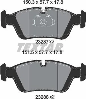Obrázek produktu pro Bmw Brzdové Destičky Přední E46 98-/E36 90-/E85 Z4 03-