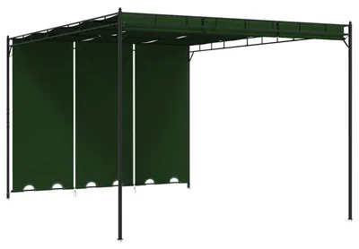 Produktbild von Möbel Pavillon 4 x 3 x 2,3 m Grün Polyester und StahlPavillons & Partyzelte - Pavillons & Partyzelte c7065