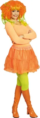 Produktbild von K35230834 neonorange Damen Petticoat kurz Unterrock