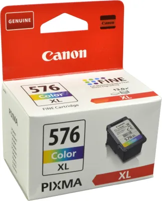 Produktbild von Canon CL-576XL, Hohe (XL-) Ausbeute, Magenta, Gelb, Cyan, 12,6 ml, 1 Stück(e), 300 Seiten, Einzelpackung