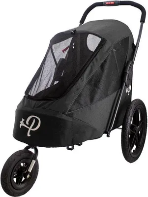Produktbild von Famanu Hunde-Buggy geräumig und wandelbar - schwarz