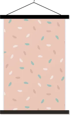 Produktbild von MuchoWow® Textilposter Sommer - Blau - Weiß 40x60 cm mit schwarzem Rahmen - Wanddekorationen