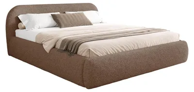 Produktbild von MIRJAN24 Polsterbett Talori, Dopellbett mit Bettkasten, Leistenlattenrost aus Holz (Farbe: Lambi 04, Größe: 180x200 cm)