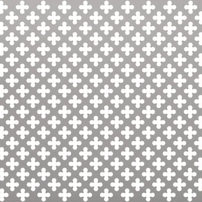 Zdjęcie produktu dla Alberts 466886 Płyta perforowana, otwór krzyżowy, aluminium, anodowane na srebrno, 600 x 1000 x 1,0 mm