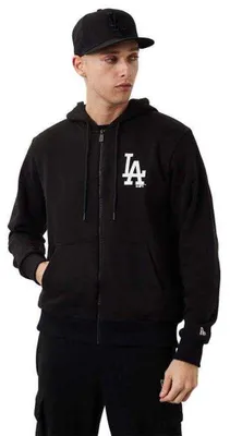 Productafbeelding van New Era - "League Los Angeles Dodgers" hoodie met volledige rits voor heren, model PP8587 (maat L) (zwart)