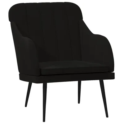 Obrázok produktu pre Kreslo čierne 63x76x80 cm zamat