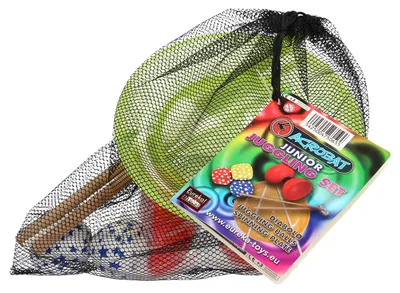 Zdjęcie produktu dla Zestaw do żonglerki Eureka Junior – diabolo, talerze do żonglerki, piłki do żonglerki