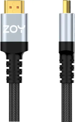 Obrázek produktu pro ZOY HDMI kabel 3m Standard 2.1 Premium Ultra High Speed 8K pro monitor, notebook, PC, TV, Xbox, PS4, PS5, projektor, konvertor, pevný a odolný