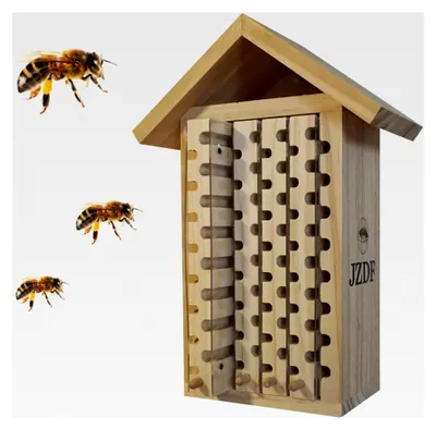 Produktbild von Bienenhaus für den Garten, Käferhotel, Zimmermann-Bienenhaus, Blattschneider