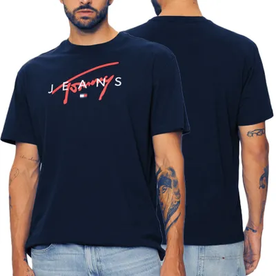 Obrázok produktu pre Tommy Jeans pánske tmavomodré tričko DM0DM19683-C1G S