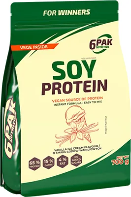 Produktbild von 6PAK Nutrition | Soy Protein Vanilla ice cream