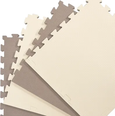 Produktbild von 4 Profi Kampfsportmatten mit Rand - 63x63x2cm Bodenmatte