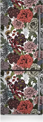 Produktbild von Magnete Küche Kühlschrank Kühlschrankmagnete 60x190 cm - Herbstblumen