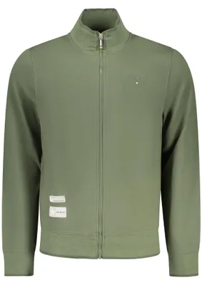 Produktbild von Herren-Sweatjacke mit Reißverschluss in Grün – Stilvoll & Funktional