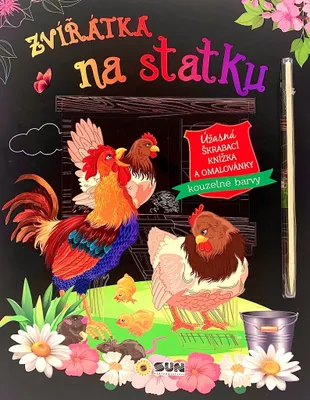 Produktbild von Tiere auf dem Bauernhof – Ein tolles Kratzbild und Malbuch