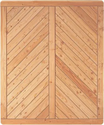 Produktbild von T&J SKAGEN Sichtschutzzaun Lärche 1500 x 1800 mm
