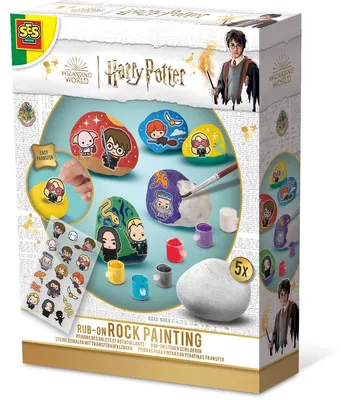 Zdjęcie produktu dla SES Creative Harry Potter Rock Painting Kit, Zestaw do odlewania / malowania dla dzieci, 6 lat(a), Wielobarwny