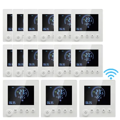Zdjęcie produktu dla 15X Inteligentny termostat Tuya WiFi 3A Ogrzewanie wody Termostat pokojowy Ogrzewanie podłogowe Programowalny wyświetlacz LCD Termometr wewnętrzny, sterowanie głosowe Amazon Google Home
