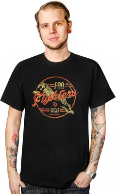 Produktbild von Foo Fighters-Fanshirt T-Shirt Tiger-Motiv schwarz - XXL