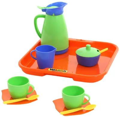 Produktbild von WADER 11 tlg Tee Kaffee-Service Tablett Tassen Kinderservice ab +12M