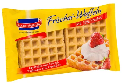 Produktbild von KuchenMeister Frischei-Waffeln 250g