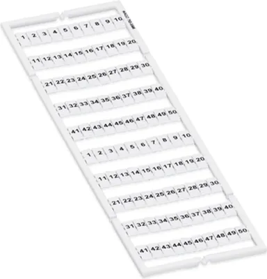 Produktbild von WAGO 793-5566 - Anschlussblockmarker - 100 Stück(e) - Weiß