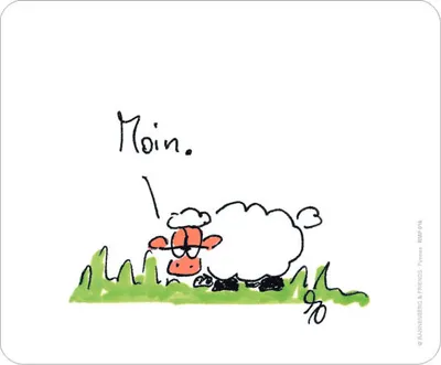 Produktbild von Lustiges Mousepad "Moin"