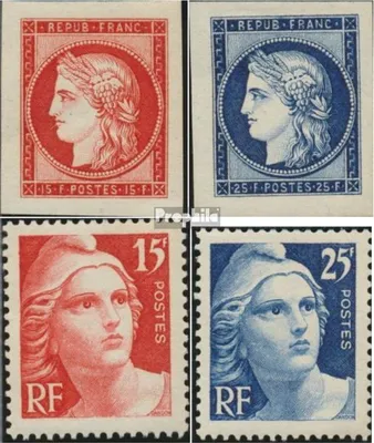 Produktbild von Briefmarken Frankreich 1949 Mi 840-843 (kompl.Ausg.) gestempelt 100 Jahre Briefmarke