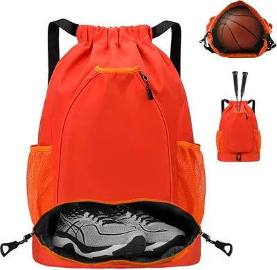 Produktbild von Unyqoos vielseitige® und wasserdichte Sporttasche mit Kordelzug und mehreren Fächern für Reisen und Sportaktivitäten