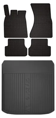 Imagen del producto de Alfombrillas de goma + bandeja de maletero para Audi A7 Sportback II 2018-2025 (liftback) – juego de 5 piezas, , a medida – Wielganizator SolidPR
